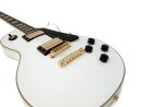 DIMAVERY LP-520 E-Guitar, white/gold