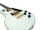 DIMAVERY LP-520 Electric Guitar, white/gold