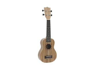 DIMAVERY UK-400 Ukulele soprano "Zebrawood"