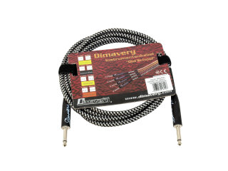 DIMAVERY Instrument-cable, 3m, bk/sil