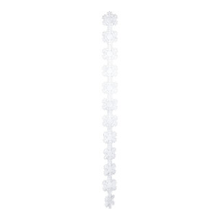 Schneeflockengirlande 12 Schneeflocken 17cm     Groesse: 200cm    Farbe: weiß