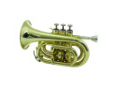 DIMAVERY TP-300 Bb Pocket Trumpet, gold