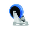 ROADINGER Swivel Castor 100mm BLUE WHEEL light blue