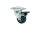 ROADINGER Swivel Castor 50mm grey with brake