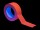 ACCESSORY Gaffa Tape 50mm x 25m, neon orange, uv active