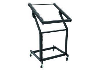 OMNITRONIC Rack Stand 12U/10U adjustable on Wheels