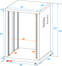 ROADINGER Steel Rack SR-19, 18U