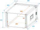 ROADINGER Rack PRO 6U 45cm