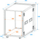 ROADINGER Rack PRO 18HE 45cm mit Rollen