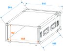 ROADINGER Amplifier Rack PR-2ST, 6U, 57cm deep