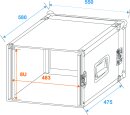 ROADINGER Verstärkerrack PR-2, 8HE, 47cm tief