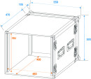 ROADINGER Verstärkerrack PR-2, 10HE, 47cm tief