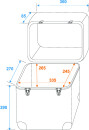 ROADINGER Platten-Case ALU Maxi-Booking, abgerundet