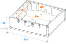 ROADINGER Plattenspieler-Case schwarz -S-