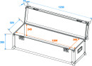 ROADINGER Universal-Case Profi 120x30x30cm