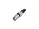 OMNITRONIC XLR plug 3pin bk 10x