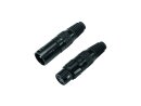 OMNITRONIC XLR Buchse/Stecker Set 3pol schwarzes...