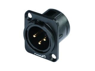 HICON XLR mounting plug 3-pin HI-X3DM