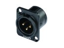 HICON XLR mounting plug 3-pin HI-X3DM
