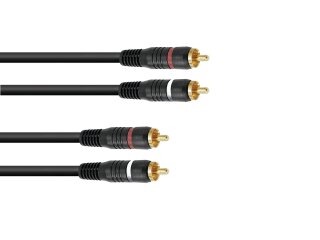 OMNITRONIC RCA cable 2x2 10m