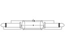 OMNITRONIC Klinkenkabel 6,3 mono 3m sw ROAD