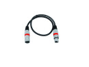 OMNITRONIC XLR cable 3pin 0.5m bk/rd