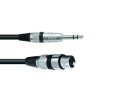 OMNITRONIC Adapter Cable XLR(F)/Jack stereo 0.9m bk