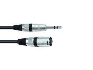 OMNITRONIC Adaptercable XLR(M)/Jack stereo 2m bk