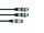 OMNITRONIC Adapter Cable XLR(M)/2xXLR(F) 1.5m bk