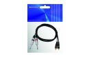 OMNITRONIC Adapterkabel 2xKlinke/2xCinch 1,5m sw