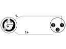 OMNITRONIC Adaptercable Speaker(F)/XLR(M) 1m bk