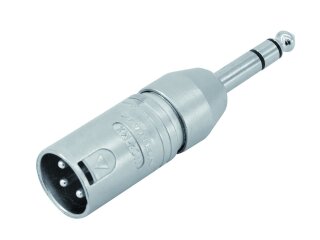 NEUTRIK Adapter XLR(M)/6.35 Jack stereo NA3MP