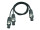 SOMMER CABLE Adapterkabel Speakon/2xSpeakon 1m sw