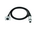 PSSO Patch Kabel XLR(F)/XLR(M) EB 1m sw