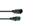 OMNITRONIC Kaltgeräte Verlängerung 3x0,75 0,6m sw