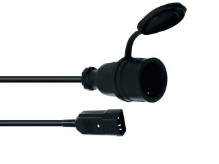 OMNITRONIC Adapter Cable IEC(M)/Safety Plug(F) 1m