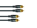 SOMMER CABLE Cinch Kabel 2x2 1m sw Hicon