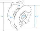 SCHILL Cable Drum IT380.RM A=385/C=142