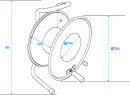 SCHILL Cable Drum HT300.SO A=300/C=125