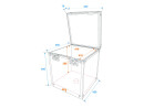 ROADINGER Flightcase Mirror Ball 40cm