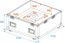 ROADINGER Flightcase Spiegelkugel 100cm