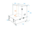 ROADINGER Flightcase Spiegelkugel 100cm