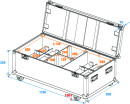 ROADINGER Flightcase 8x ML-56/ML-64