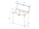 ROADINGER Flightcase 4x SLS Größe M