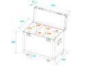 ROADINGER Flightcase 2x TMH-X12 with wheels