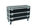 ROADINGER Flightcase 12x LED-Leiste mit Rollen