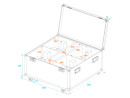 ROADINGER Flightcase 4x THA-250F with wheels