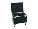 ROADINGER Flightcase 4x LED THA-100F/THA-120PC with wheels