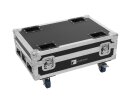 ROADINGER Flightcase 4x AKKU BAR-6 Glow QCL Flex QuickDMX...