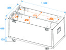 ROADINGER Flightcase 2x LCD ZL50